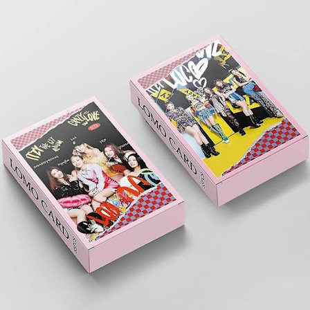 Itzy Lomo Cards 55stk Itzy Crazy In Love Nytt Album Fotocard Itzy Foto Cards Merchandise Of Postcard
