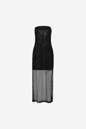 CAMILLA PIHL - Giovanna Beaded Dress - Black - 44