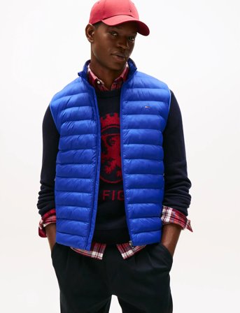 Tommy Hilfiger Packable Recycled Vest - Blue - S