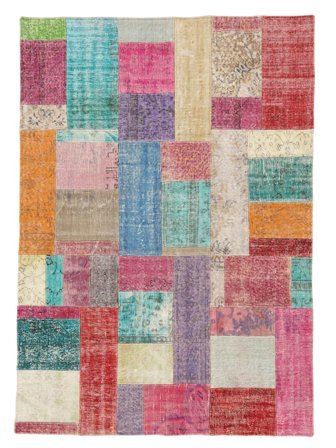 Vintage Patchwork Dywan 170X239 Wełna