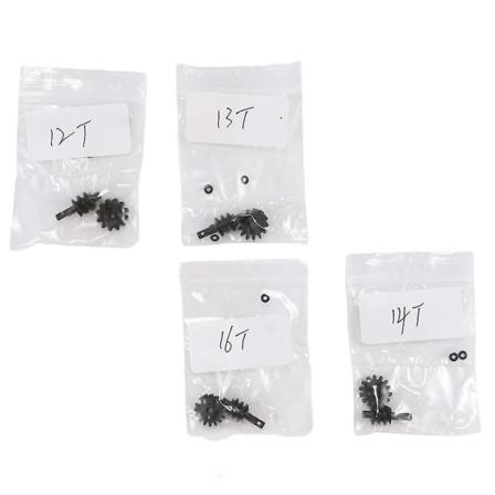 Teräsvaihteet set 12t 13t 14t 16t 1/24 Rc Crawler Car Axial Scx24 -päivityksille