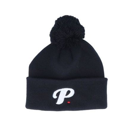 Period - Svart pom Beanie - Period P Pom Pom Black Beanie @ Hatstore