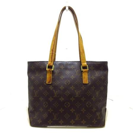 Louis Vuitton Vintage, Pre-owned Cabas Piano Monogram Tote Bag Bruin, Dames, Maat:ONE Size,leather