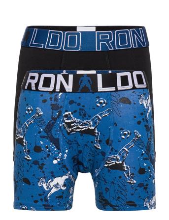 Cr7 Boys Trunk 2-Pack Night & Underwear Underwear Underpants Blå CR7*Betinget Tilbud
