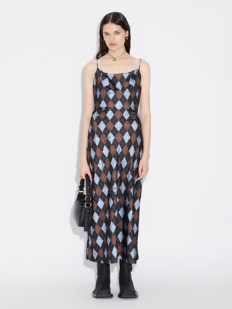 Holzweiler Eila Midi Dress - Brown Mix - Women's - 38