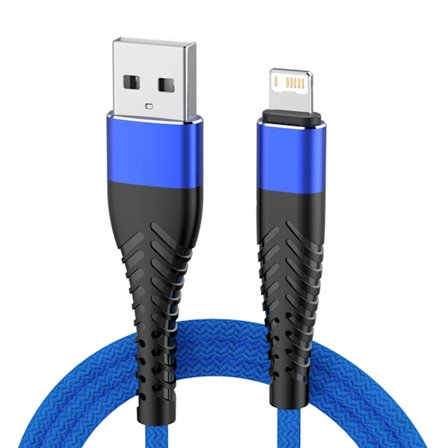 Snabb USB-kabel för iPhone 13 14 12 11 Pro XS Max 5 6 7 8 Plus SE iPad Origin 3M Sladd Mobiltelefon Sladd Data Laddare Kabel