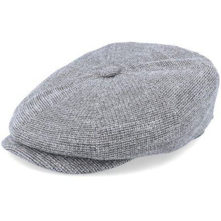 Stetson - Grå flatcap Keps - Hatteras Jersey Grey Flat Cap @ Hatstore