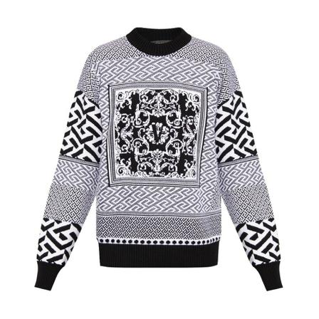 Versace Patterned Trui , Zwart , Heren , Maat: M