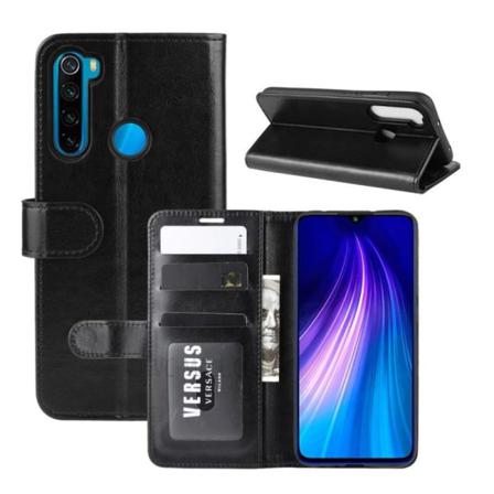 Xiaomi Redmi Note 8 Plånboksfodral Pu-läder 4-fack Svart