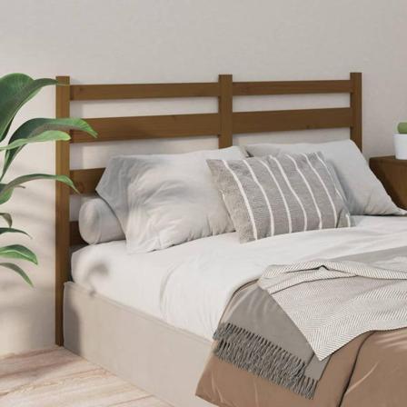 Vidaxl Sänggavel Honungsbrun 186x4x100 Cm Massiv Furu Brun