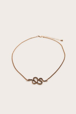 Kappahl | Halsband med orm | Guld
