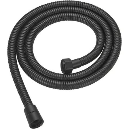 Black Handheld Shower Hose Stainless Steel 1.5m 1.5m
