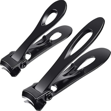 2 Pieces Oversized Thick Nail Clippers Wide Jaw Nail Cutter