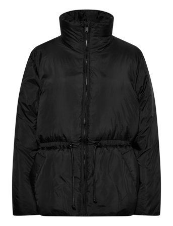 Monki Chunky Waist Puffer Jacket - Black - XS