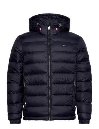 Quilted Hooded Jacket Vuorillinen Takki Topattu Takki Tummansiniset Tommy Hilfiger
