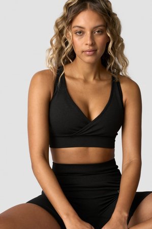 ICANIWILL - Soft Seamless Adjustable Sports Bra Black - Sport-BH - Damen - ICIW