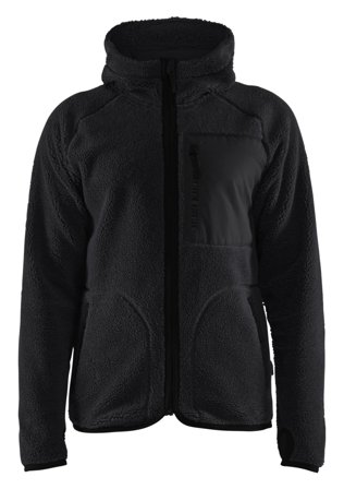 Blåkläder 472529559900XS Pälsfiberjacka svart Svart, Kläder