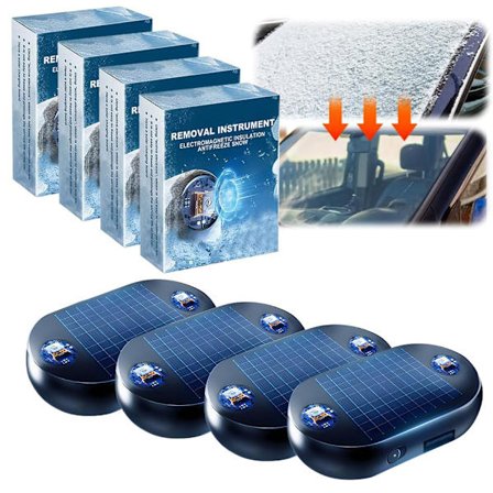 4-pak snerydningsinstrument, bilafroster med elektromagnetisk snefjernelse, bærbar snesmelter og antidug til biler