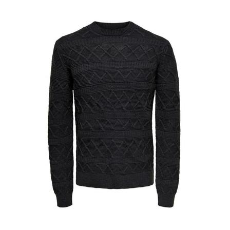 Only & Sons, Cardigans Zwart, Heren, Maat:S