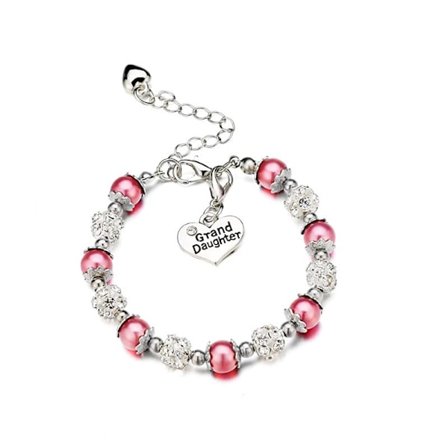 Gave til barnebarn Armbånd Smykker med Rhinestone Kugler Fa