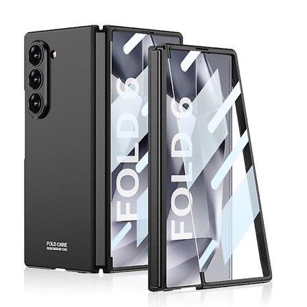 Samsung Galaxy Z Fold 6 -kotelo näytönsuojalla, ohut PC-kotelo, iskunkestävä suojakotelo Samsung Galaxy Z Fold 6:lle