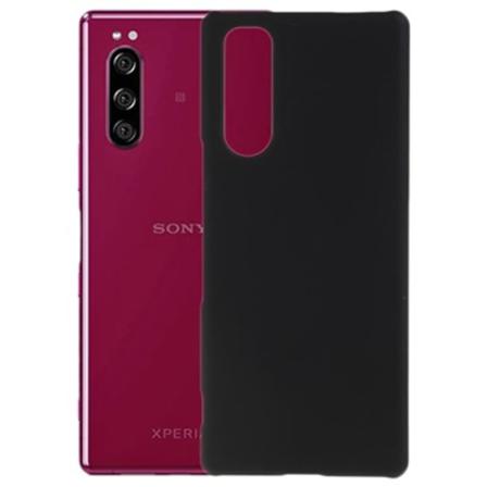 Sony Xperia 5 Gummerat Plastskal - Svart Svart