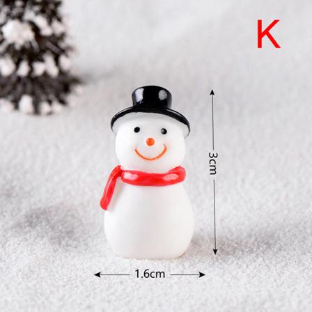 Christmas Tree Snowman Diy Miniatyr Trädgårdsinredning Jultomten M