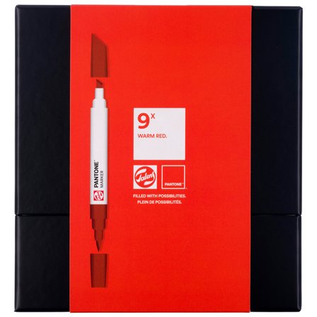 Marker Set of 9 Warm Red