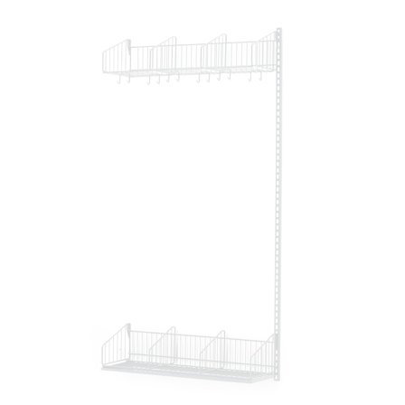 Wandgarderobenschrank TRÅD, Anbauelement, 900x2000 mm, weiß