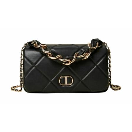 Twinset, Cross Body Bags Zwart, Dames, Maat:ONE Size
