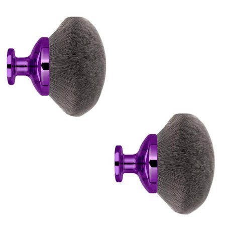 Ekstra Store Kabuki Børster, 2 stk. 90 mm Bredt Hoved Body Makeup Børste - Til Selvbruner, Bronzer & Solcreme Påføring, Våd/Tør Brug Ansigt