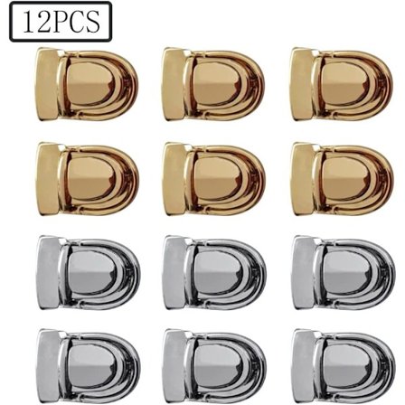 Hardware Andebekkslås 12 stk Veskelås Myntveskelås Trykknapp