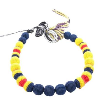 Prada Vintage Pre-owned Cotton necklaces blå, Dam Vintage Smycken, Dam, Storlek: ONE SIZE