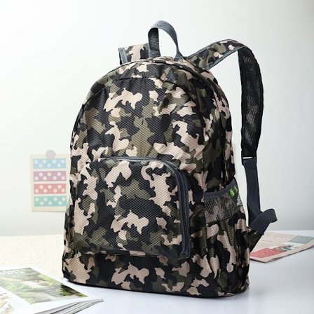 Taitettava reppu, matkalaukku, suuri kapasiteetti, vettähylkivä timanttireppu, ulkoilmavuorikiipeily B