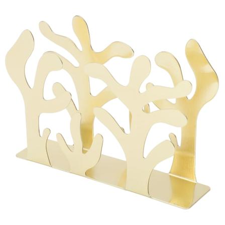 Servetthållare Innovativ tångform kontorsförvaring Rostfritt stål Metall Vertikal vävnadshållare Guld