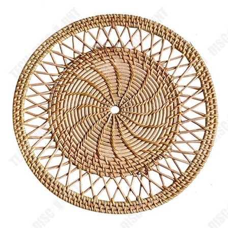 Vægdekoration - TD - Rattan kurv - 30cm - Håndvævet - Boheme stil