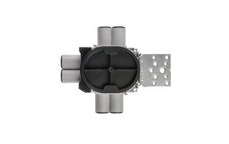 SG Veggboks 9/12mm 6-løp horisontal stender 1,5 metall Grå