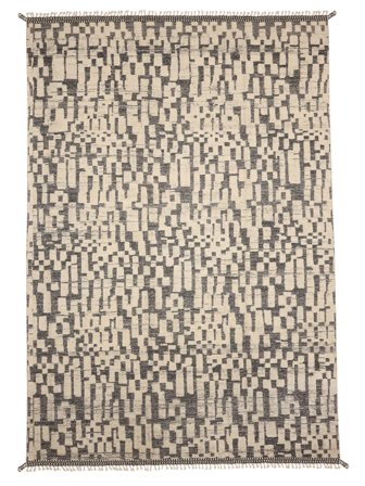 Berber Style Rug Hand Knotted 424X551 Beige/Brown Afghanistan