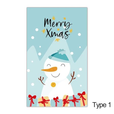 50 st Julgran Hjort Paketinsats Jultomte Snögubbe Hälsningskort God Jul Kort Gott Nytt År Meddelande Noteringskort