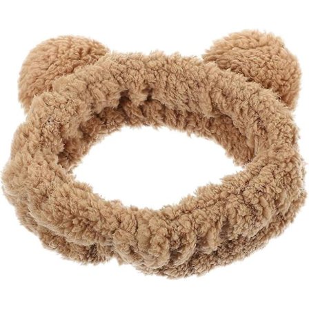 Pehmoinen panta karhun korvilla kasvojenpesuun, sarjakuvamainen meikki-spa-hiuspanta, joustava hiusturbaani, söpöt hiustarvikkeet