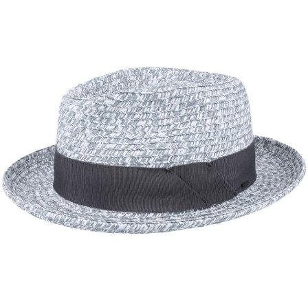 Seeberger - Grå straw Hatt - Blume Charcoal Multi Straw Hat @ Hatstore
