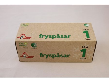 PINGVIN Fryspåse ECO LDPE 1L transparent 70/fp - Lyreco - Kök och servering - Plast och fryspåsar - Fryspåsar