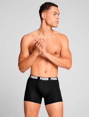 PUMA Puma Men Everyday Basic Boxers 2P - Black - XXL