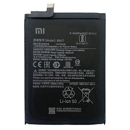 Xiaomi Poco X3 Pro/Poco X3 NFC 3.87V 5060mAh Ladattava Li-ion Polymeeriakku