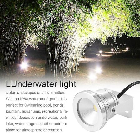 10W Under vann LED Flomlys 12V Utendørs