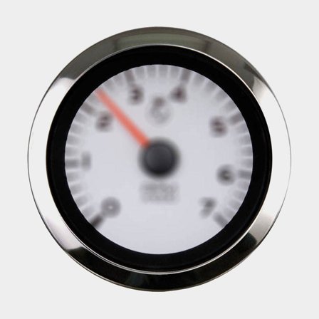 Contagiri per motore diesel Veethree Argent, antiappannamento, Ø86 mm, 12 V, generatore, argento/nero/bianco, 0 - 5000 rpm