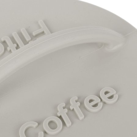 Silikon Kaffefilter Oppbevaringsholder Lett Støvtett Rund Dispenser for Hjem og Kaffebar Grå