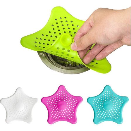 (4-pak) Bruserafløb Hårfanger Silikon Afvandingsbeskyttelse, Vask Sil Til Køkken Og Badeværelse, Vask Afvandings Hårstop, Bruser Afvandings Hårfælde 