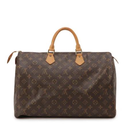 Louis Vuitton Vintage, Pre-owned Polyester handbags Bruin, Dames, Maat:ONE Size,leather