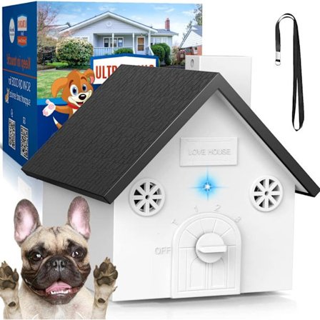 Haukkumisenestolaite koirille – Ulkokäyttöön tarkoitettu ultraääni, pysäyttää haukkumisen, säänkestävä, 15 metrin kantama